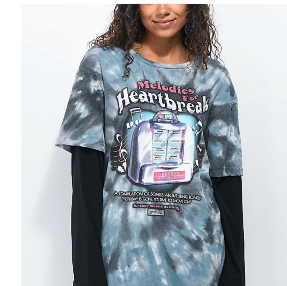 Broken Promises Melodies For Heartbreak Long Sleeve T-Shirt Unisex Size Medium